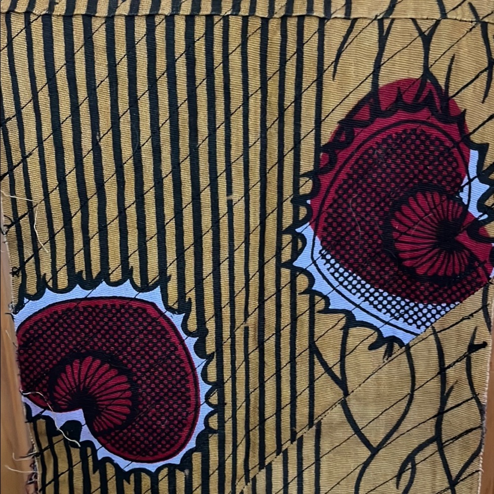 Fair Trade Gold and Maroon Scarf